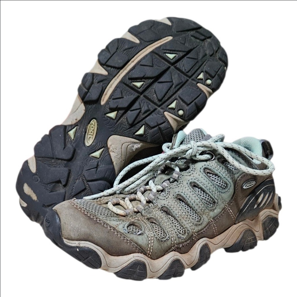 Oboz Sawtooth Low B-DRY Waterproof Hiking Shoes Womens Size 6.5 Trail Sneakers